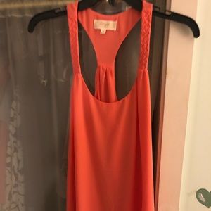 Blouse, tank, t strap, sleeveless, fall/spring